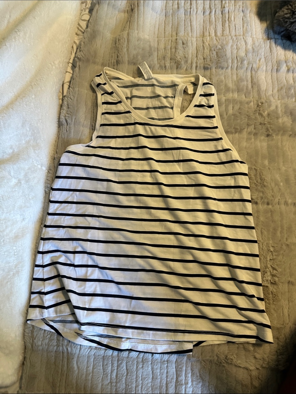 Women’s navy  & White Striped Tank Top